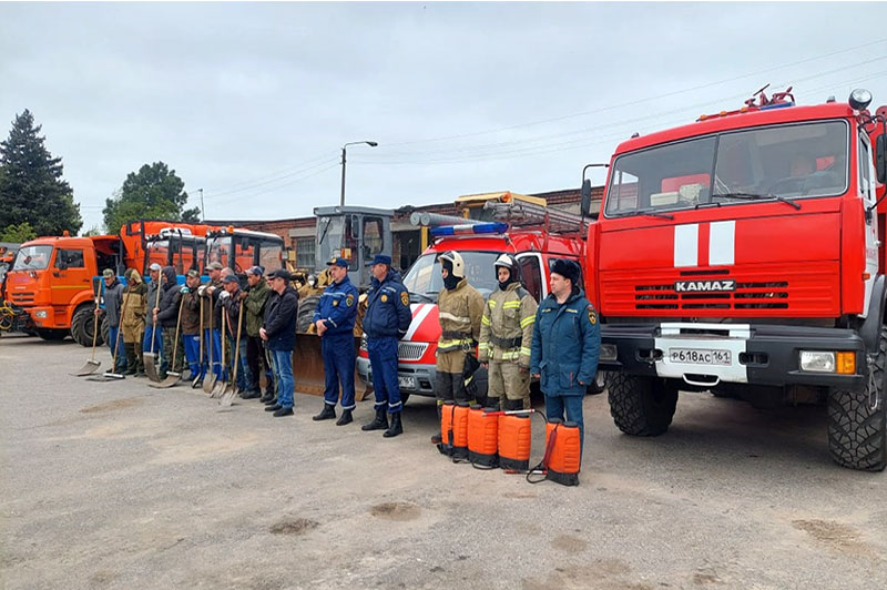 В Семикаракорске прошли пожарно-тактические учения
